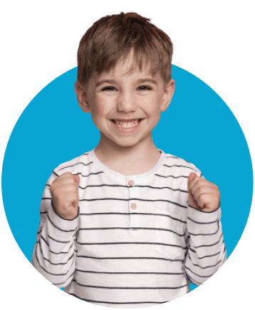 Boy with thumbs up